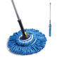 Yocada Twist Mop Easily Wringing with 57" Handle for Household Commercial Total 2 Mop Refills, Blue