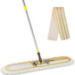 Yocada Industrial Dust Mop with Telescopic Aluminum Pole for Hardwood Laminate Tile Floor, Yellow